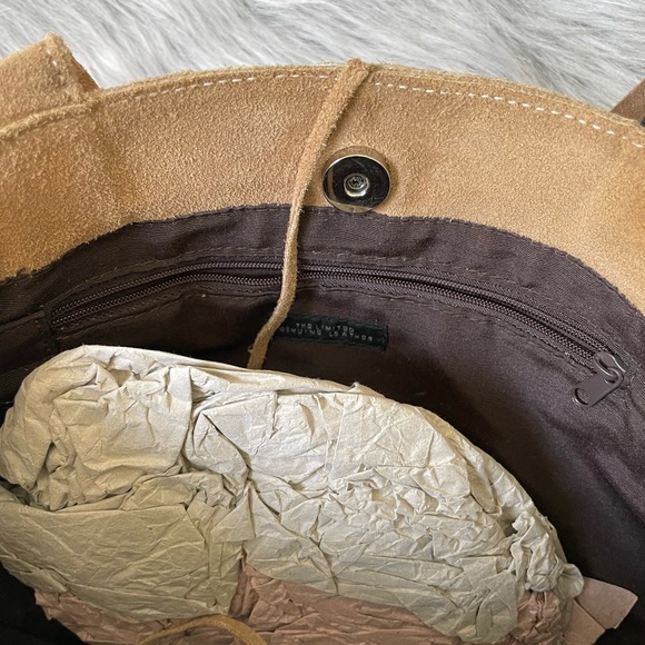 NWT The Limited Tan Fringe Suede purse. - Picture 6 of 6